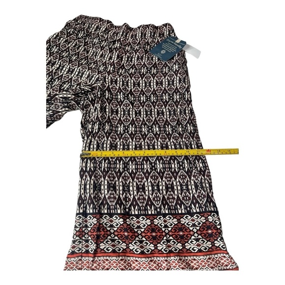 Democracy Skyrise Border Print Cropped Pant in Amber Spice Size Small NEW Boho - Picture 14 of 15